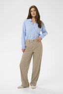 Cream broek rib kanna - cobblestone