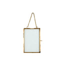 Metalen fotolijst MrsBloom 10x15 in antiek goud met ophangketting