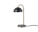 Zwarte metalen tafellamp van Leitmotiv met een gouden stang.