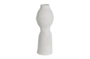 BePureHome vaas van papier mache in de kleur off white