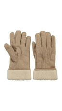 Barts Yuka wanten in de kleur lichtbruin gemaakt van faux shearling