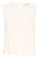 Cream top paillet