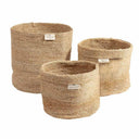 Handgeweven mand van naturelkleurig jute van het merk Original Home