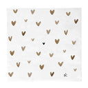 Bastion Collections servetten hearts bruin