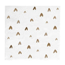 Bastion Collections servetten hearts bruin