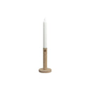 ERNST kandelaar hout s in naturel hout met ronde voet