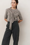 YAYA broek ceintuur - antracietgrijs