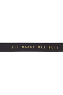 Zusss knoopriem - zwart
