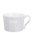 Grijze Bastion Collections mok met het opschrift coffee