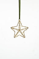 Decoratieve sterhanger van MrsBloom in antiek goud met kraaltjes