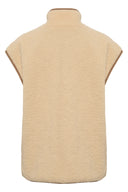 Cream bodywarmer teddy - creme