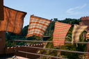 HKliving theedoek amber/blauw