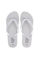 Zusss teenslippers in de kleur mist met de tekst 'sunshine on my mind'