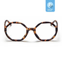 Looplabb blue light lolita bril in de kleur turtle