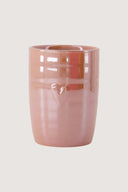 Zusss koffiemok parelmoer roze met een hartje op de voorzijde