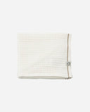 House doctor vaatdoek in offwhite met een bruine rand en wafelstructuur