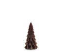 Kaars in de vorm van een kerstboom in de kleur coffee