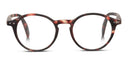 Looplabb leesbril Faust in bruine schildpad look
