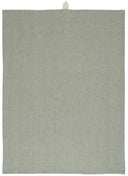 Ib Laursen theedoek in beige met groene strepen