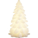 Witte DeluxeHomeart LED-kerstboomkaars met een realistische wasachtige afwerking en gesmolten effect