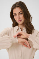 Cream blouse nola in de kleur cobblestone