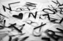 Set met losse letters en symbolen voor een LEDR Lightbox