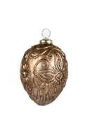 Bronzen glazen kersthanger van MrsBloom met gedetailleerde structuur