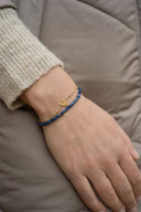 Zusss armband steentjes - blauw