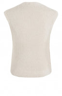 Anna Blue vest - latte solid