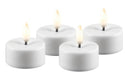 Wit DeluxeHomeart LED waxinelichtje met een natuurlijke vlam.