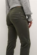 Cream broek - donkergroen