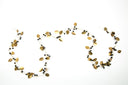 MrsBloom guirlande in zwart metaal met gouden details en blaadjes