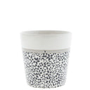 Bastion Collections beker wild flower met zwart bloemmotief