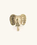Doing Goods knop in de vorm van een olifant, uitgevoerd in glanzend messing.