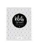 Zoedt kletspraat invulboekje in A6 formaat met zwart en witte hardcover kaft