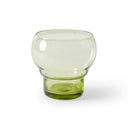Groen glazen glas van HKliving met een bubble structuur