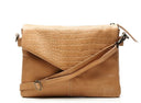 Chabo tas Rio Cross in de kleur mushroom met croco-print op de flap