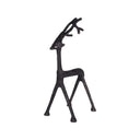 Rendier decoratiefiguur van metaal in de kleur matzwart