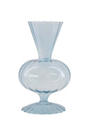Zusss vaasje van blauw glas
