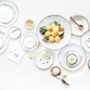 Bastion Collections bord dessert flowers - zwart