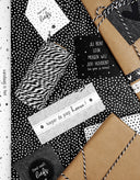 Zoedt inpakpapier dots - zwart