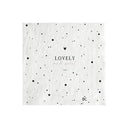 Bastion Collections papieren servetten met de tekst lovely and sweet in zwart en wit