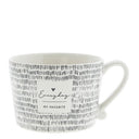 Bastion Collections mok l everyday zwart met opdruk