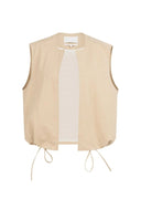 YAYA jack mouwloos - desert beige