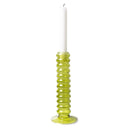 HKliving kaarsenstandaard in lime groen glas