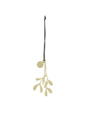 Zusss hangertje metaal mistletoe in goudkleur
