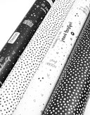 Zoedt inpakpapier dots - zwart