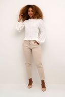 Cream broek 7/8 - oatmeal