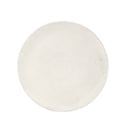 Rond metalen stylingbord in antiek witte kleur met een niet-egale afwerking