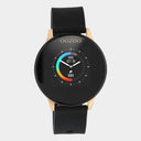 OOZOO smartwatch Q00114 met rosé gouden kast en zwarte rubberen band